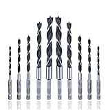 HaoTrade Spiralbohrer-Set, 10 Stück, 0,6 cm, Holzbohrer-Set, HSS-Bohrer,...