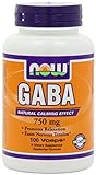 Now Foods, GABA (Gamma-Amino-Buttersäure), hohe Dosis, 750 mg, 100 vegane...