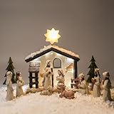 YIK TUNG Krippenfiguren Set, Krippe Weihnachten, Nativity Scene,...