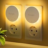 2 Stück Nachtlicht Steckdosen, Nachtlichter mit Bewegungsmelder und...