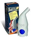 SaltPipe Salzpfeife mini Salz Inhalator 2, Weiss mit Blauer Punkt, 180...