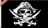 Masquita Doppelseitige Piratenflagge, 30,5 x 45,7 cm, Piratenboot-Flagge,...