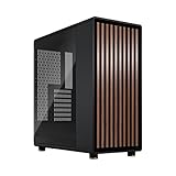 Fractal Design North Charcoal Black Tempered Glass Dark - Wood Walnut Front...