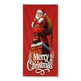 Festliche Weihnachtsmann-Türabdeckung, Banner, dekorativ,...