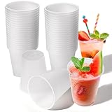 sturiz 40 Stück Mehrwegbecher Plastikbecher Mehrweg Hartplastik Becher...