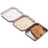 ASOENTIWOX Panierschalen Set 3 Teilig, Edelstahl Panier - Set (25cm X 19cm...