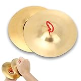 Crash Becken, 2 Stück 14.7cm / 5.79in Messing Handbecken Percussion...