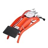 LOORGVEL Mini Tragbare Auto Fußpumpe mit Rutschfestem Pedal Langlebigem...