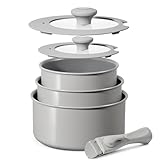 BLAZANT Topfset Induktion 6-teilig, Antihaft Keramik Kochtopf Set...