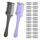 GMXJGZ 2PCS Effilierer Effiliermesser Haarschneidemesser Haarmesser...