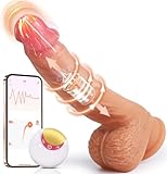 Klassische Dildo für Frauen Leise - 8 Teleskop und Vibrationen mit...