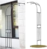 LBLFEBD Halbwandiger Gartenbogen Rankgitter – 240 cm robuster Rosenbogen...