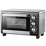 Mini Backofen 15 Liter | Pizzaofen | Minibackofen | 60 min Timer |...