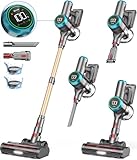 ZCAISH Akku Staubsauger, 45000Pa/550W/60 Mins Staubsauger Kabellos mit...