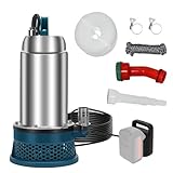 Akku Tauchpumpe für Makita 18V, 5000L/H Kabellose Klarwasserpumpe mit...