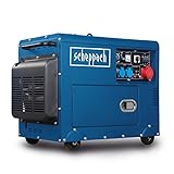 Scheppach Diesel Stromerzeuger | Elektrostart | 7,7PS | 5000W | 2x 230V, 1x...