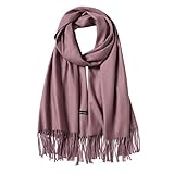 MaaMgic Schal Damen Warm Winter Herbst unifarben Baumwolle mit...
