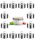 Zawaer 12Stück Dessertringe und Speiseringe, Lebensmittel Ringe, Ring Set...