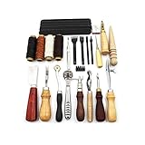 Leder-Nähset, professionelles Bastelwerkzeug-Set, Handnähen, Nähen,...