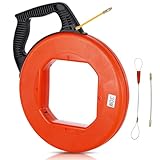 JAMHEXOU Kabeleinziehhilfe 30M, 4mm Einziehspirale 30m Flexible...