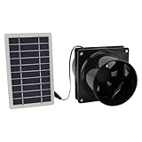 HWGING Solarbetriebener Abluftventilator, 10 W, 12 V, Solarbetriebener...