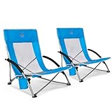 TIMBER RIDGE 2er Strandstuhl Klappbar leicht Campingstuhl Faltbar mit...