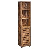 VASAGLE Hochschrank fürs Badezimmer, hoher Badezimmerschrank, Badregal...