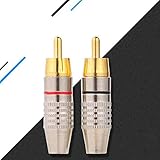 Dtmeng 4pcs 270RCA Kein Schweißen AV-Stecker Videokopf lötfreier...