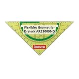 Aristo AR23009NG Flex Geometrie-Dreieck (Hypotenuse 16 cm, flexibel, nahezu...