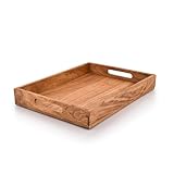 Kaizen Casa Rechteckiges Serviertablett aus Holz, Holzteller,...