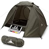 WANDERFALKE® Zelt 2-3 Personen wasserdicht, Ultraleicht & kleines Packmaß...