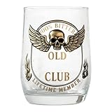 Whiskygläser, Vintage-Tasse, Totenkopf-Flügel-Design,...