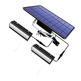 Toddmomy Solar Außenleuchte LED Solarlicht mit Zugschalter für Garten...