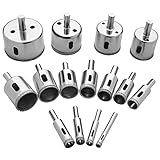 Flintronic Diamantbohrer Set, 15 Stück Glasbohrer Set mit...