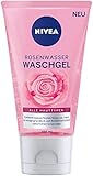 NIVEA Rosenwasser Waschgel (150 ml), Gesichtsreinigung mit MicellAIR...