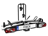 EUFAB 11584 Fahrradträger FINCH für 2 Fahrräder, Silber, Schwarz