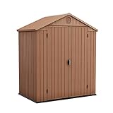 Keter Gerätehaus Darwin 6x4 DD, Braun, Außenmaße 190x122x221cm,...