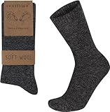 normani 3 Paar Socken aus Cashmere und Merinowolle mit Komfortbund ohne...