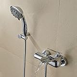 HCZKIUJY Badewannenarmatur zur Wandmontage mit 5 Handbrausen,...