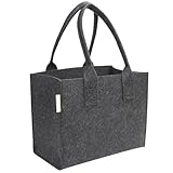 SILUK Filztasche Einkaufstasche Tasche Filz Shopper 35 x 20 x 28 cm viele...
