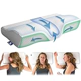 SIMPUREA® Orthopädisches Schlafkissen „Chinchilla“ – Ergonomisches...