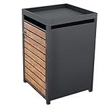 HORI Mülltonnenbox, Tonnenbox, Abfallschrank, witterungsbeständig,...