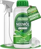 WALDBACH® Neemöl mit Emulgator [1L/250ml] - Natürliches Neemöl für...