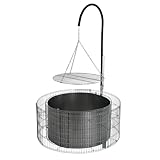 bellissa – Gabionen-Feuerstelle mit Grillgalgen & schwenkbarem Grillrost...