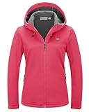 33,000ft Damen Fleece Gefütterte Softshelljacke Wasserdichte...
