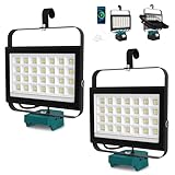 Akku Lampe für Makita 18V, T-SUNUS 100W Kabellose LED Arbeitsleuchte Akku...