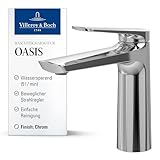 Villeroy & Boch Oasis Waschtischarmatur ohne Zugstange - Waschbeckenarmatur...