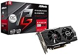 ASRock 845939 Phantom Gaming D Radeon RX580 8G OC Grafikkarte, VR-Ready,...