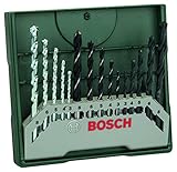 Bosch Accessories Bosch 15tlg. Mini-X-Line Spiralbohrer Mixed-Set (Holz,...