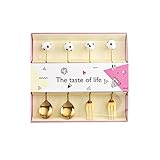 4 Stück Vorspeisen, Kuchen- und Obstgabeln, Edelstahl,...